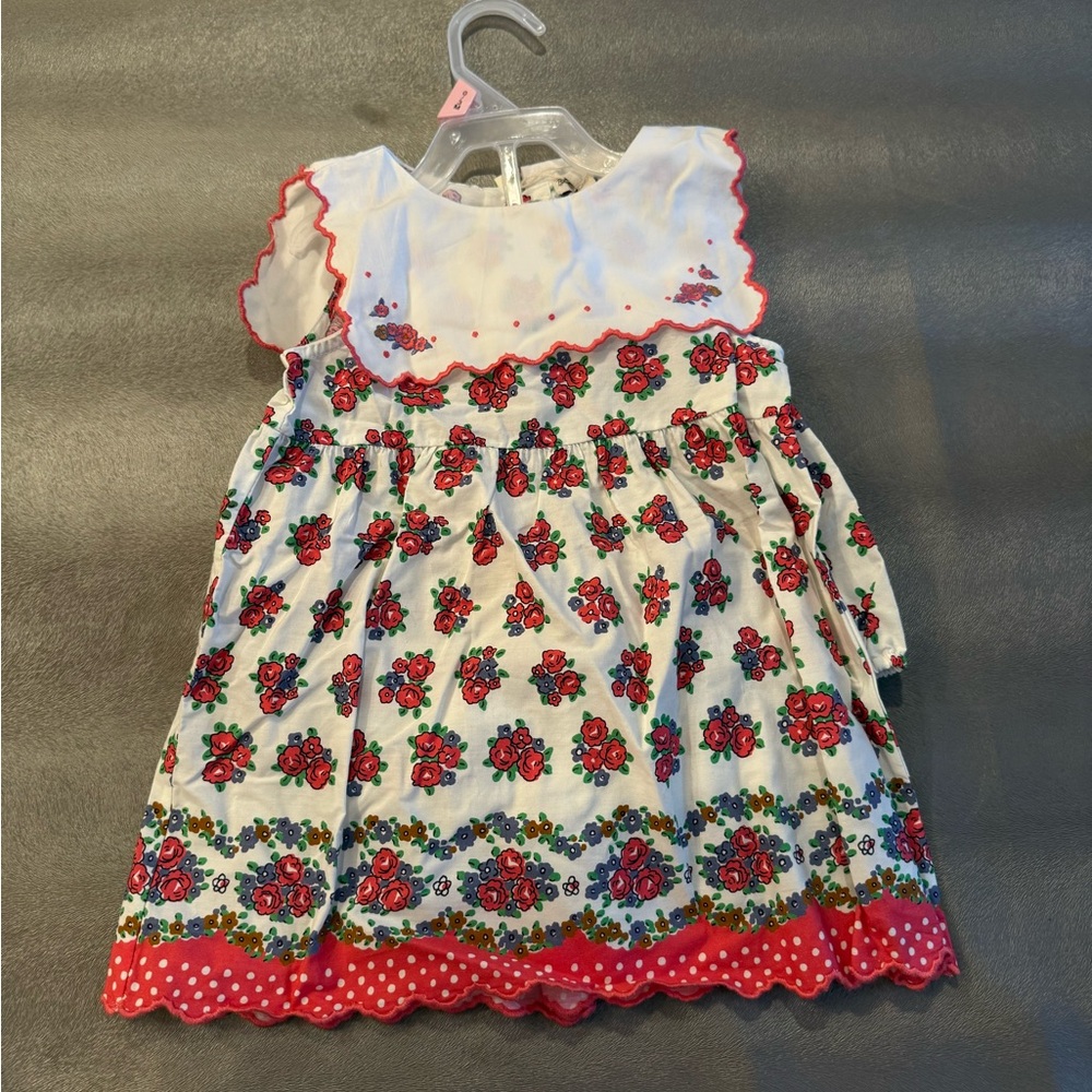 Bebe Organic Prairie Baby Dress, Lotta Dress set. Size 24 months